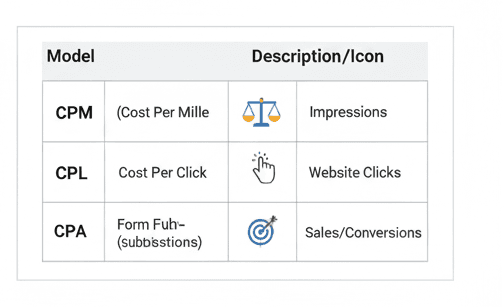 Performance marketing CPM CPC CPA